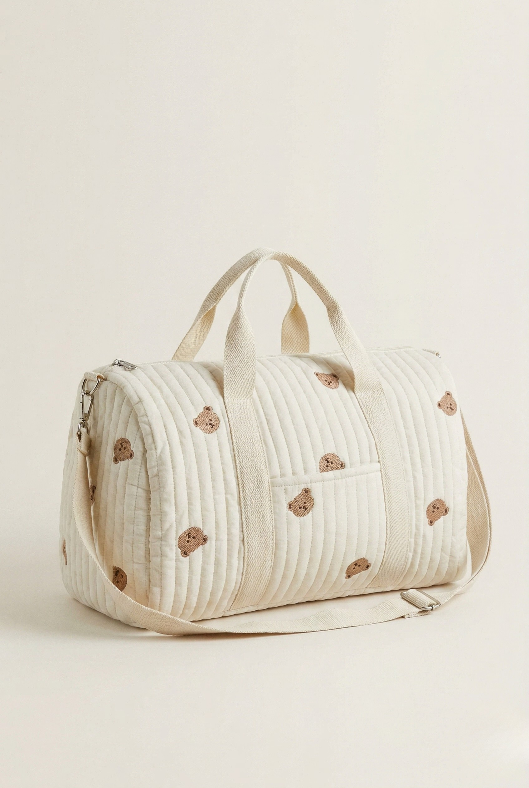 Sac à langer matelassé motif ours
