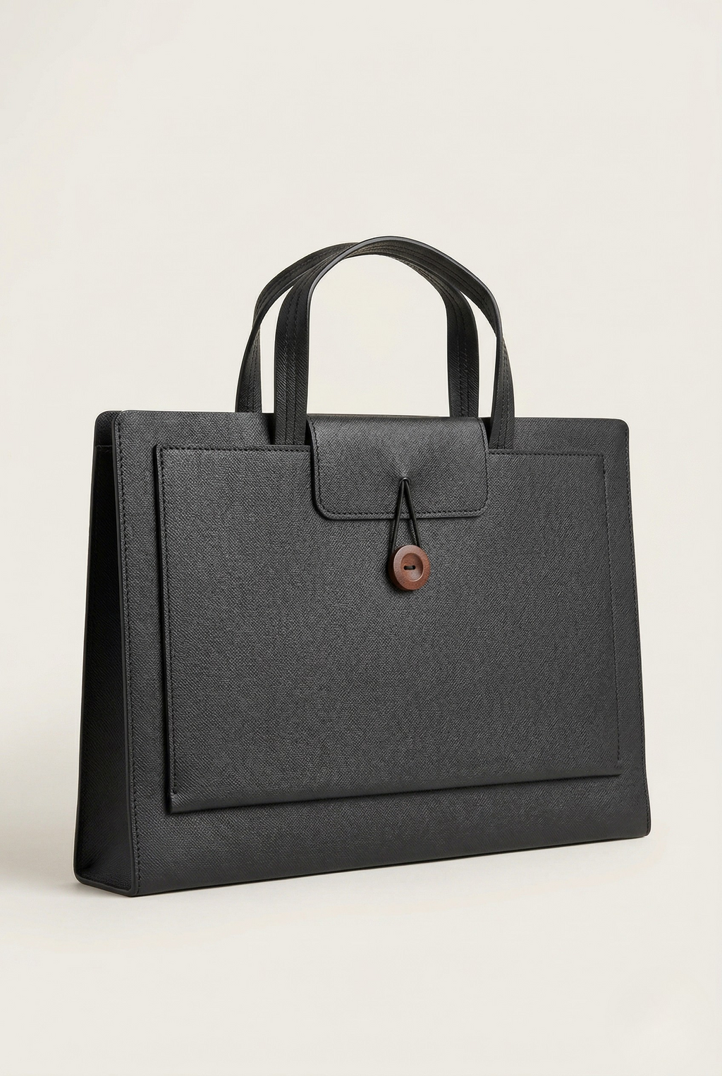 Sac ordinateur structuré cuir
