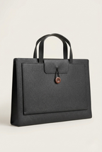 Sac ordinateur structuré cuir