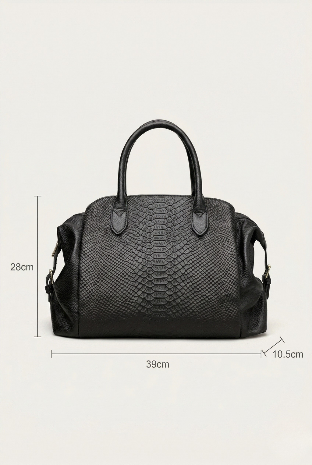 Sac a main cuir effet crocodile
