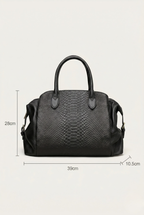 Sac a main cuir effet crocodile