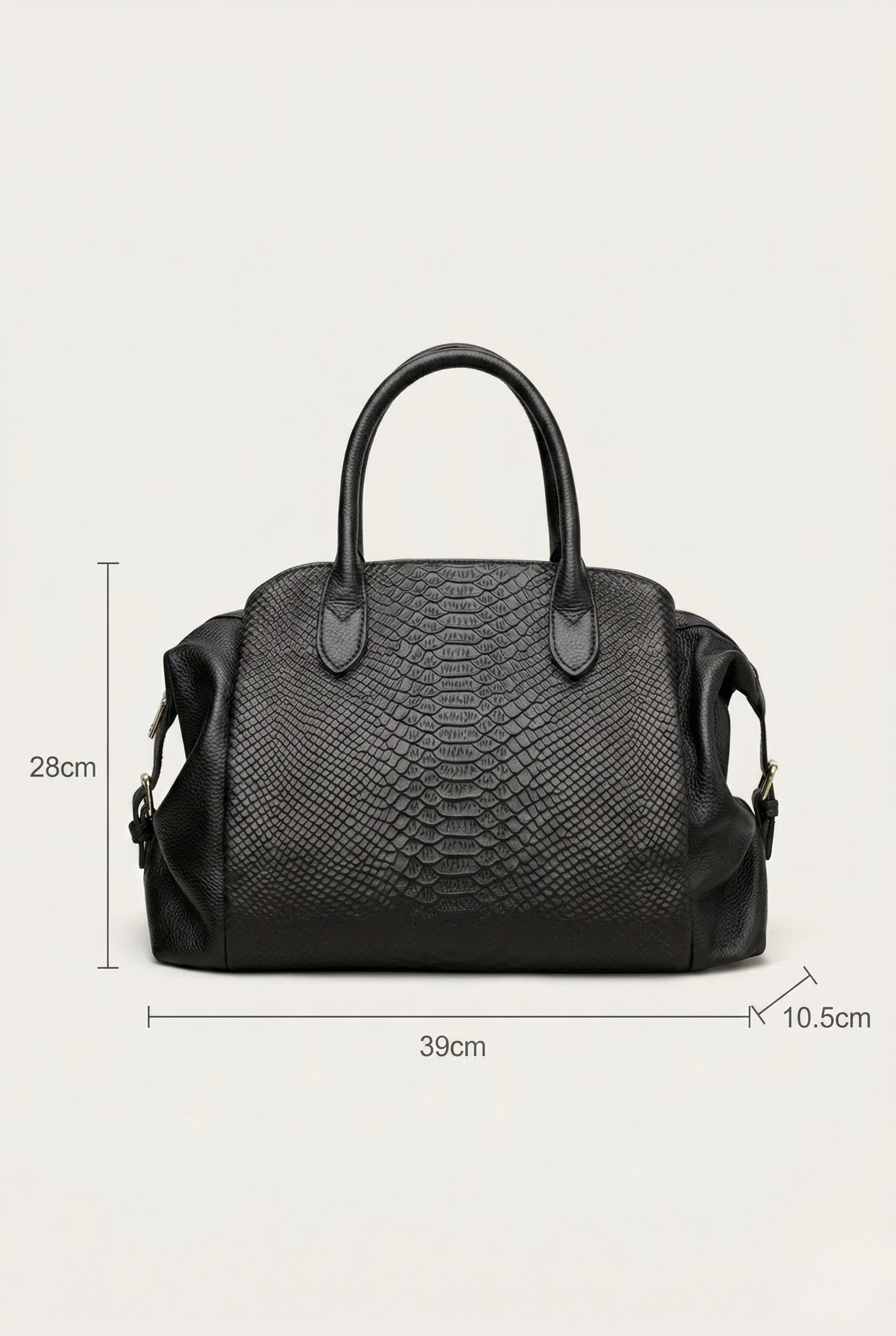 Sac a main cuir effet crocodile