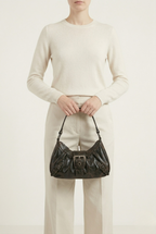 Sac hobo cuir boucle vintage