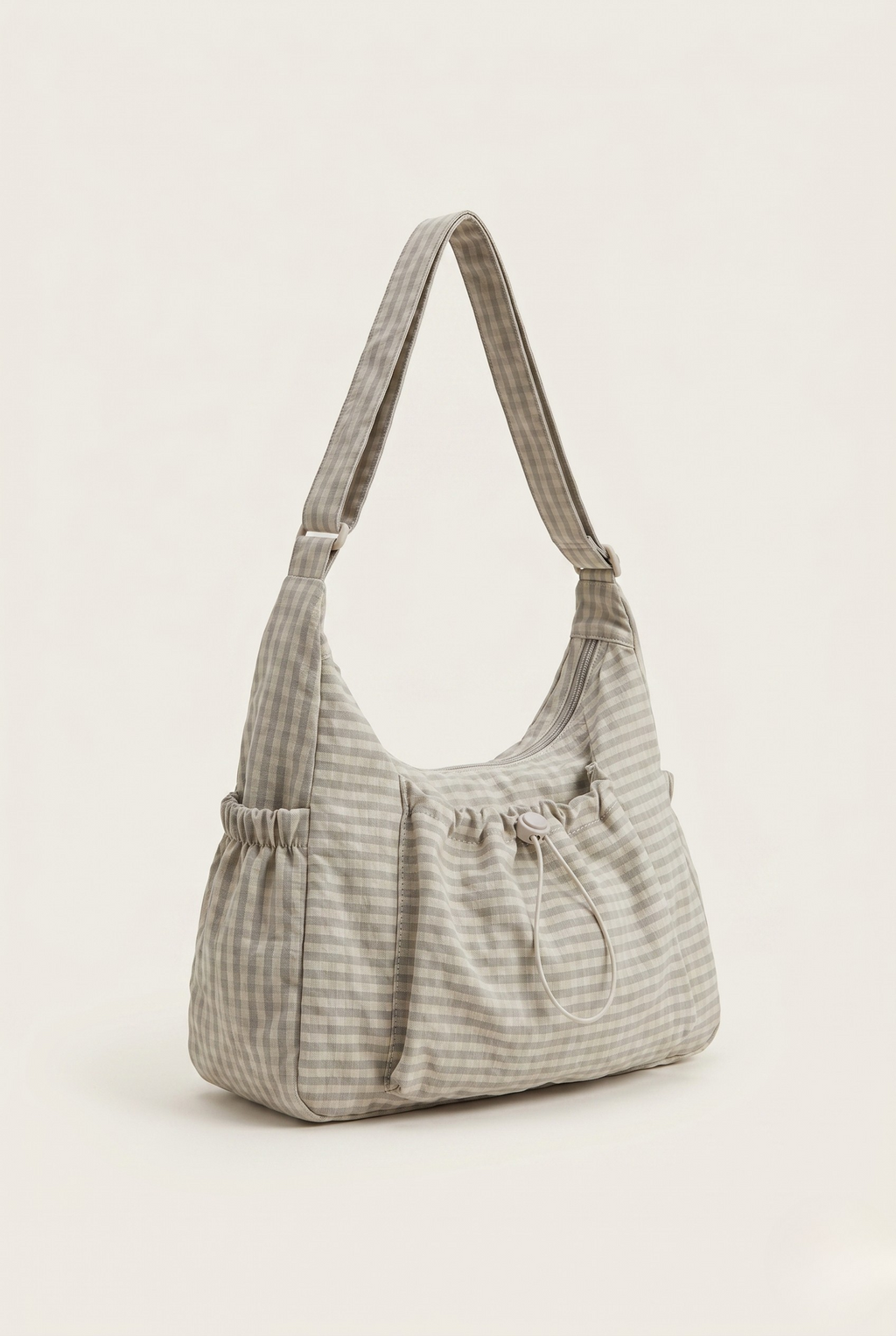 Sac bandouliere nylon à carreau