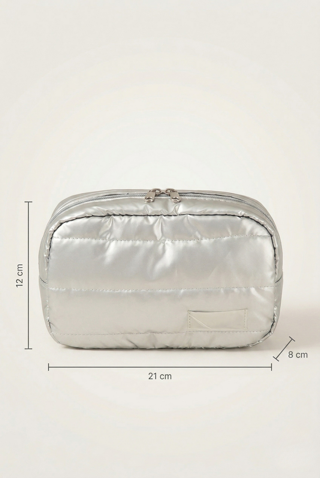 Trousse de toilette argenté