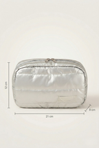 Trousse de toilette argenté
