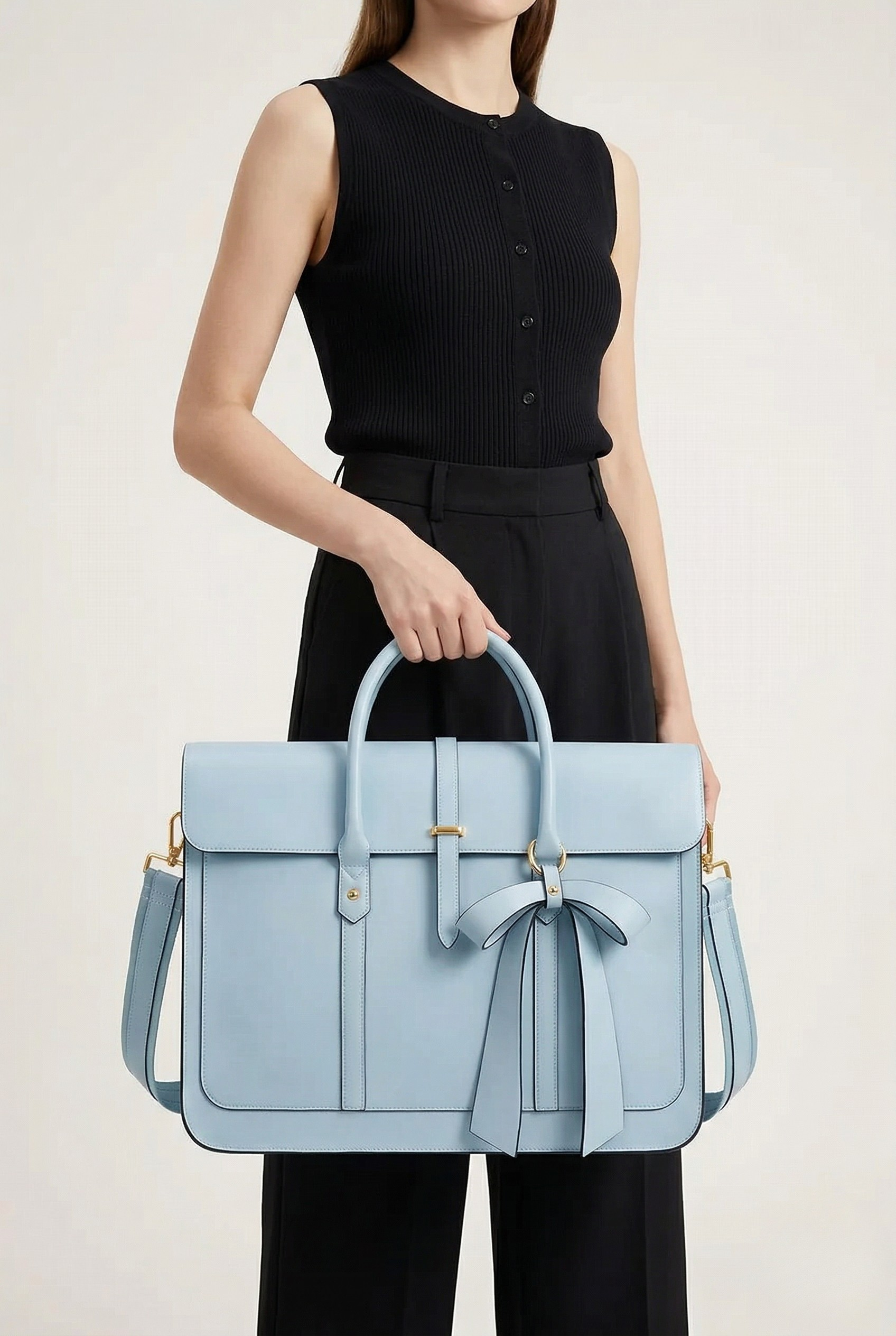 Sac ordinateur cuir convertible dos et main