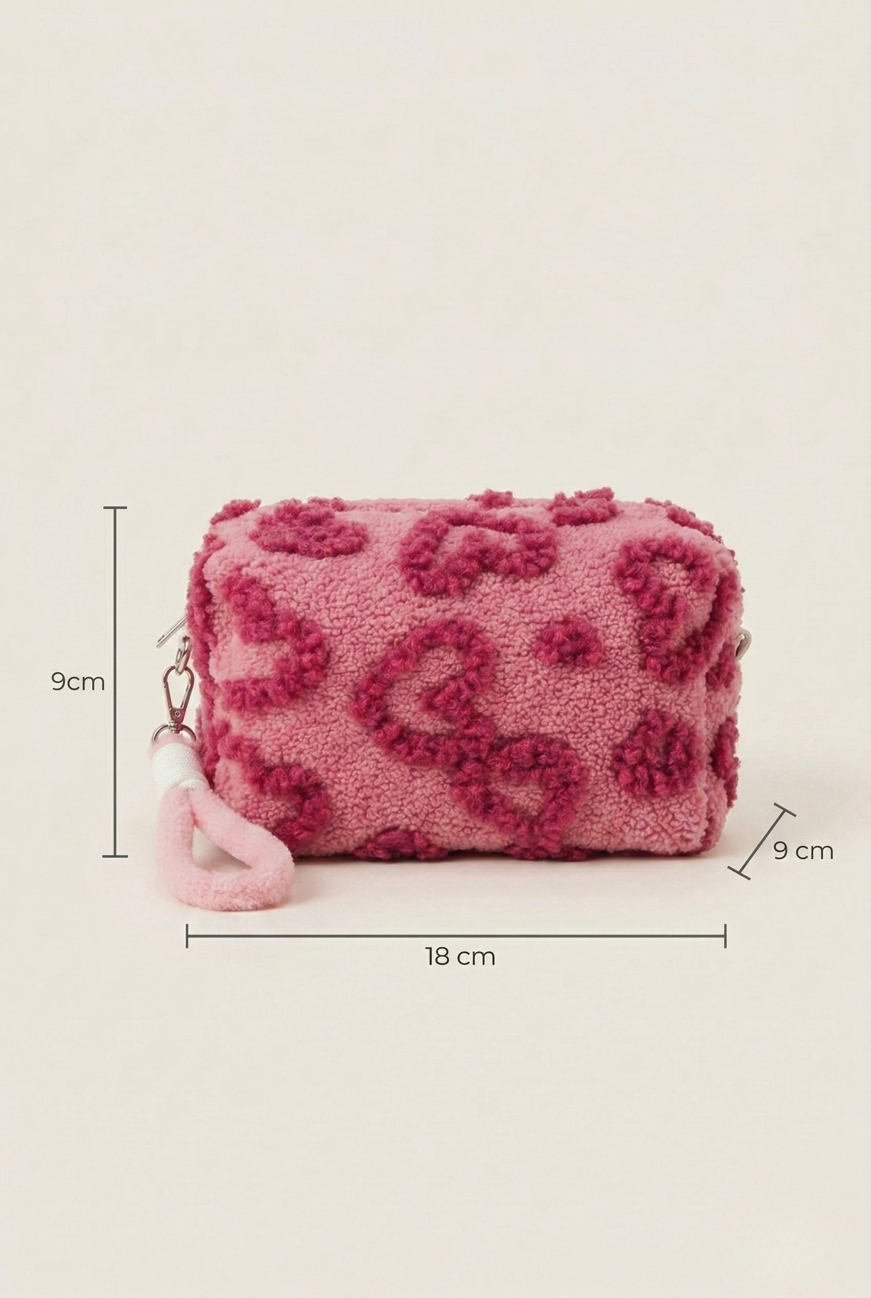 Trousse de toilette motif coeur