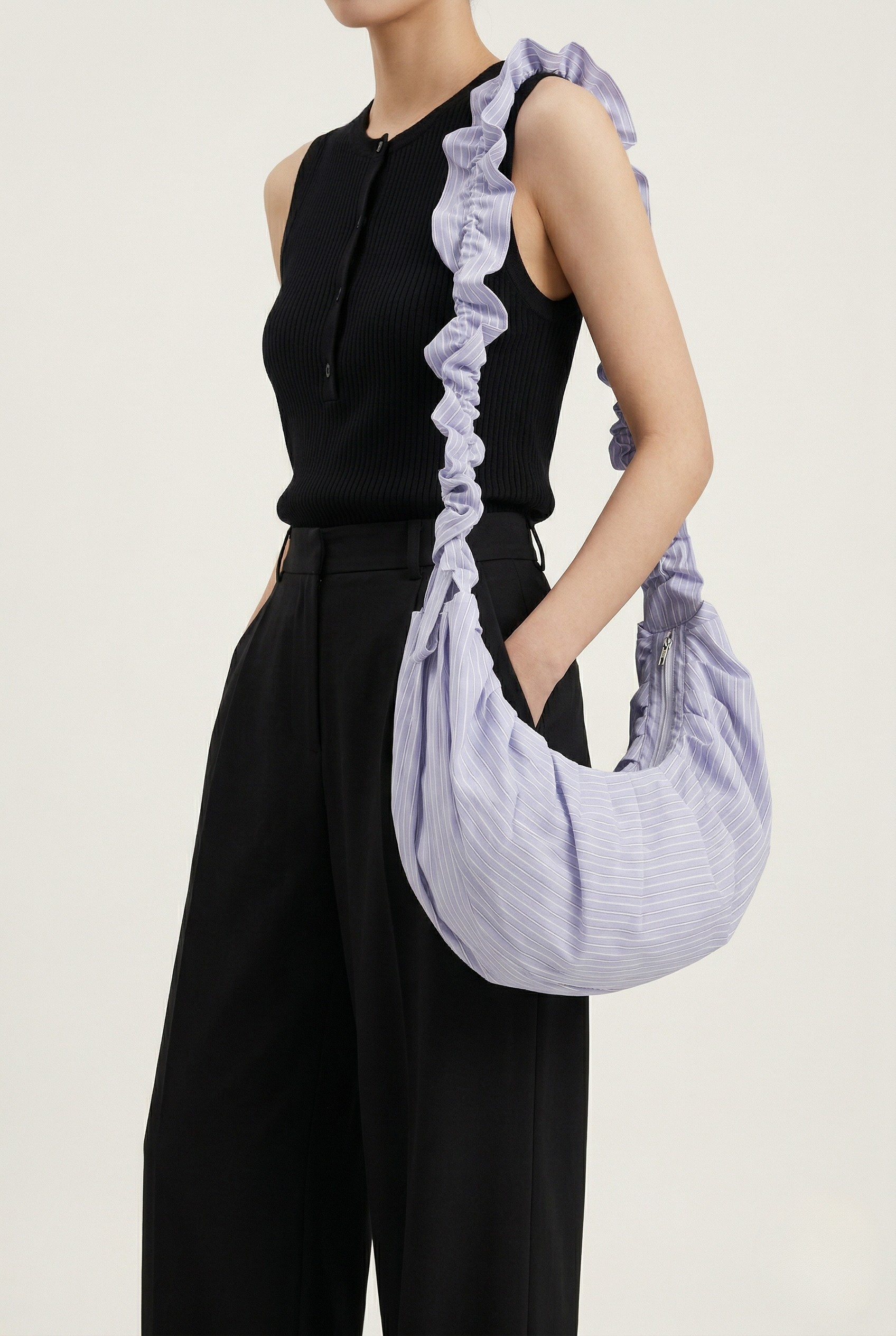 Sac bandoulière rayé