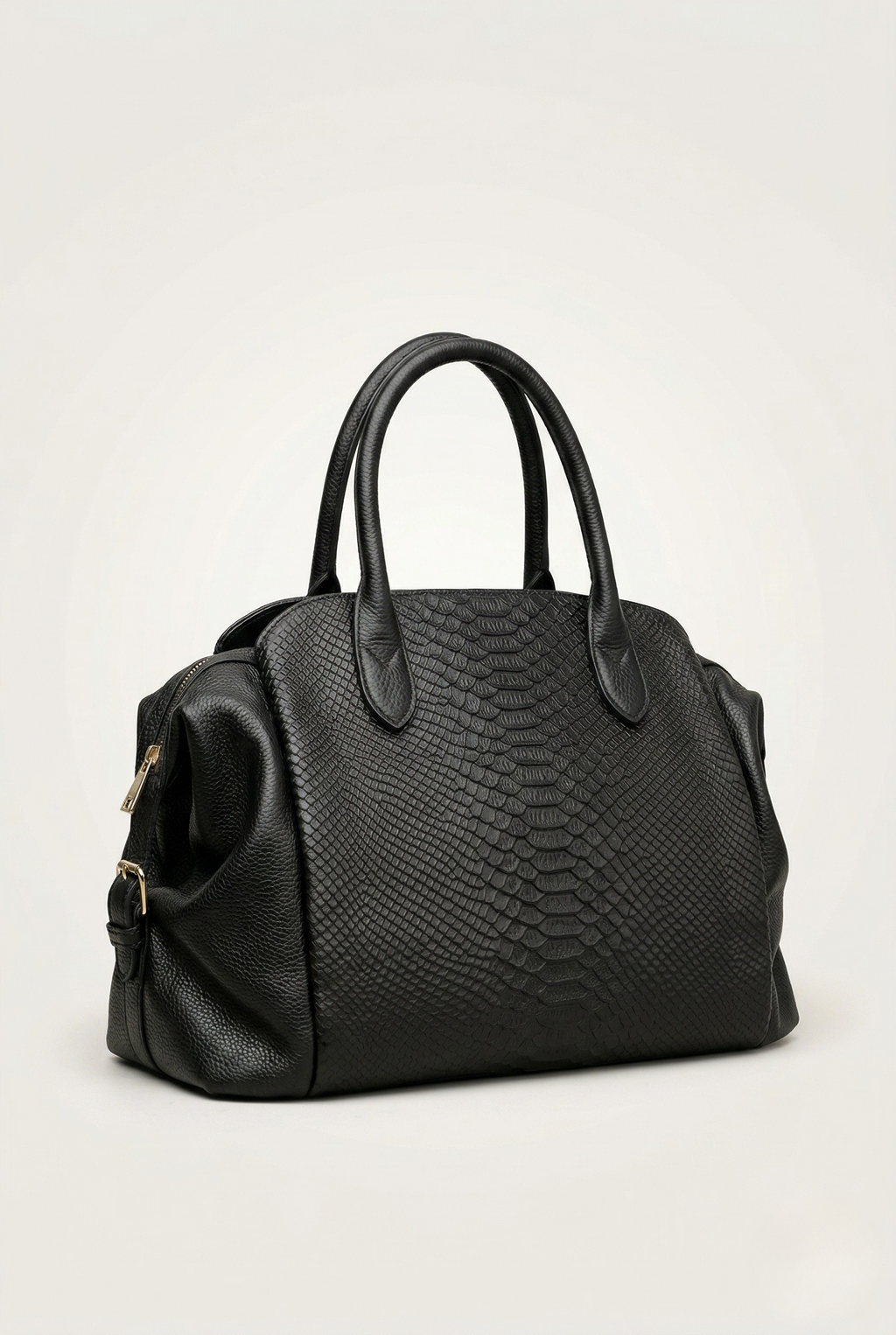 Sac a main cuir effet crocodile