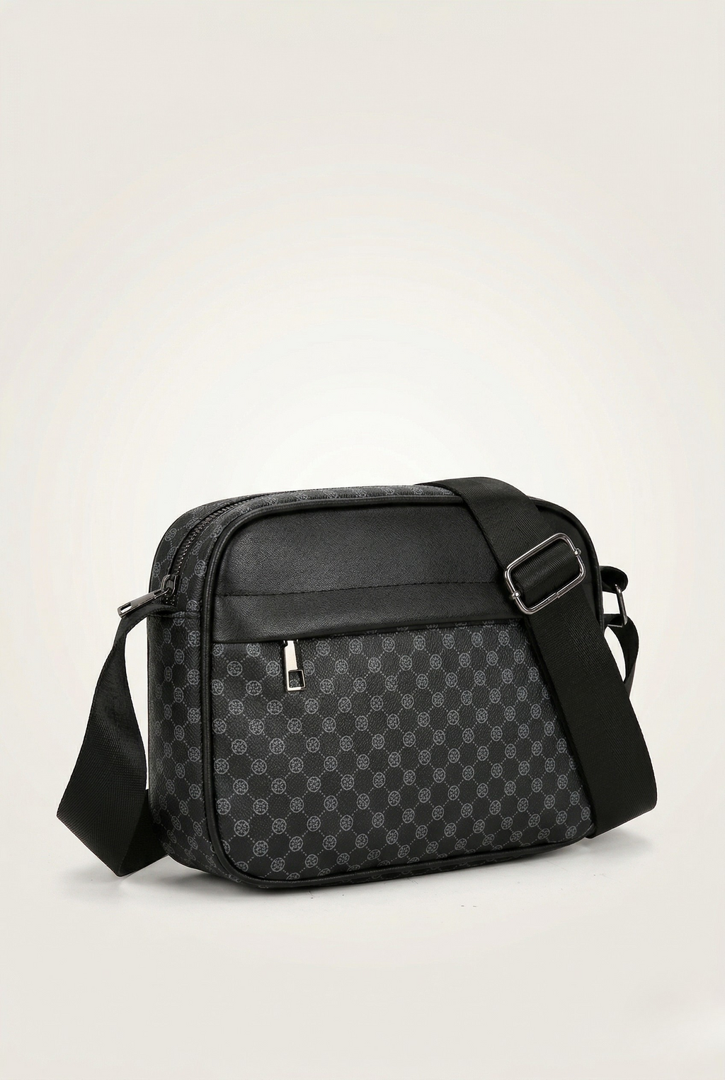 Sacoche bandoulière homme motif monogramme