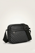 Sacoche bandoulière homme motif monogramme