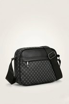 Sacoche bandoulière homme motif monogramme