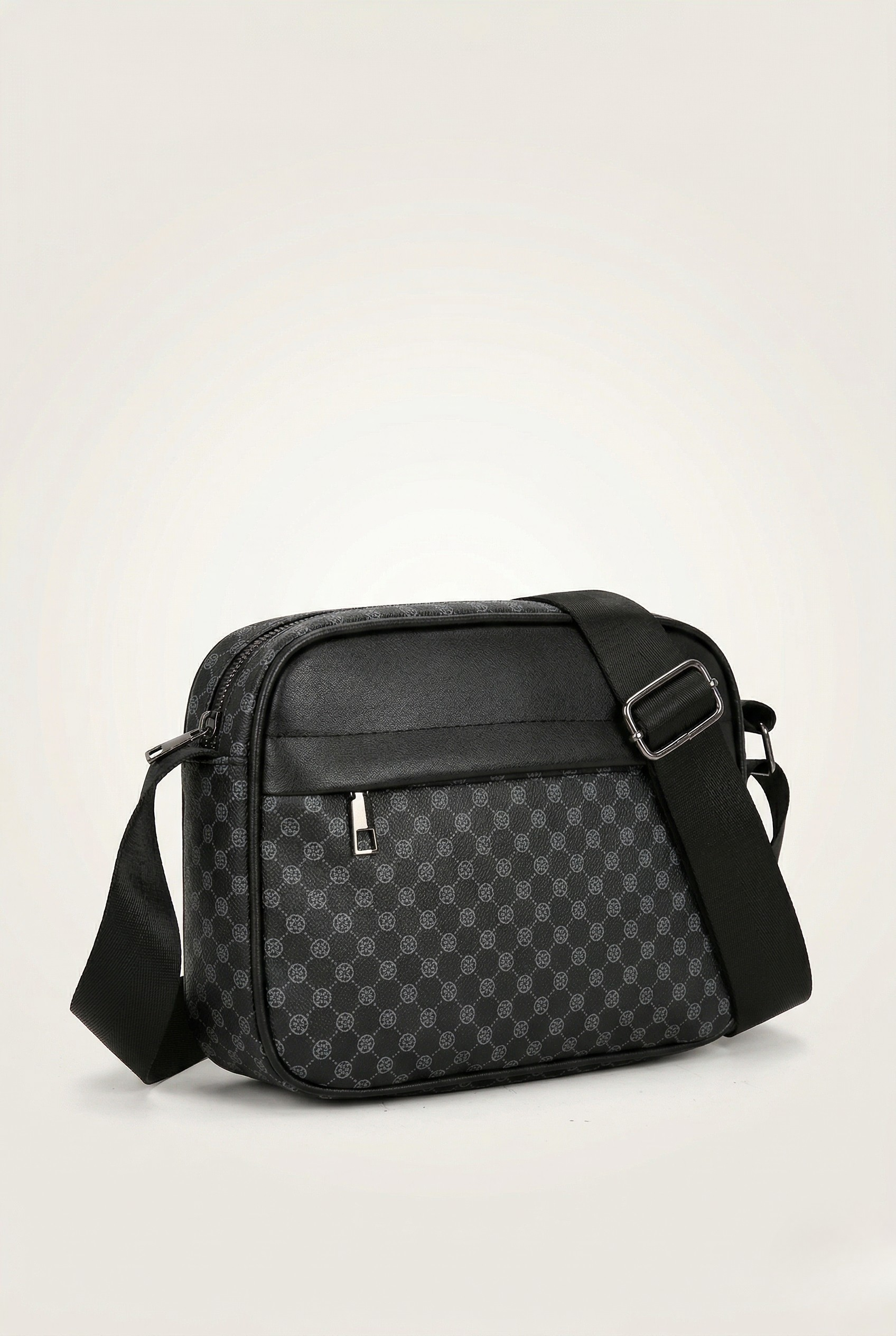 Sacoche bandoulière homme motif monogramme
