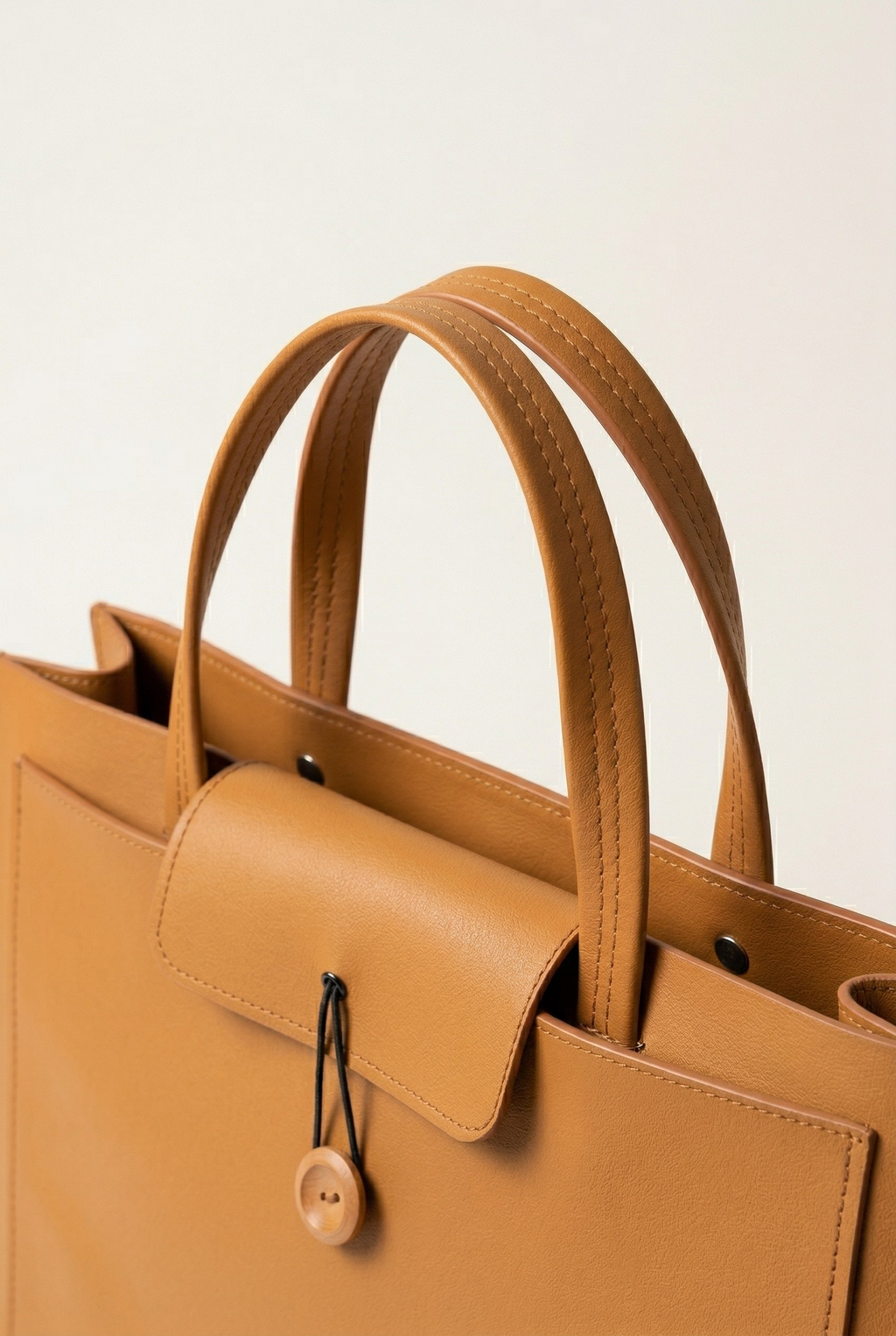 Sac ordinateur structuré cuir