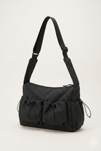 Sac bandouliere nylon à carreau