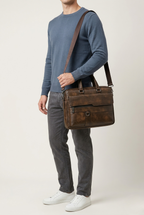 Sac ordinateur bandoulière homme