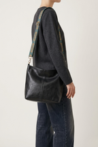 Sac cabas cuir sangle tissée