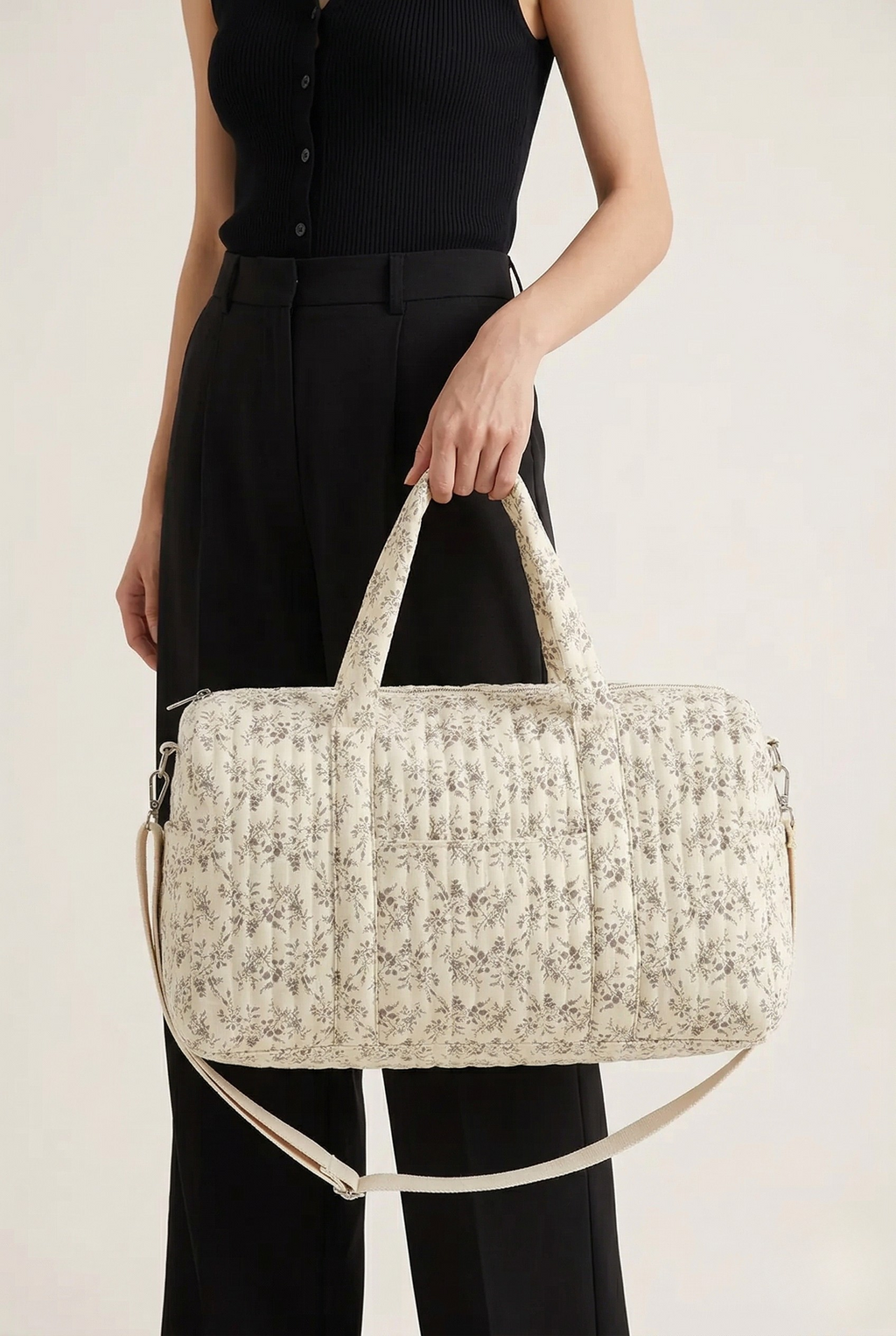 Sac à langer motif feuille