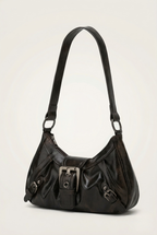 Sac hobo cuir boucle vintage