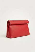 Pochette enveloppe cuir noir