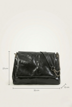 Sac épaule verni chaîne
