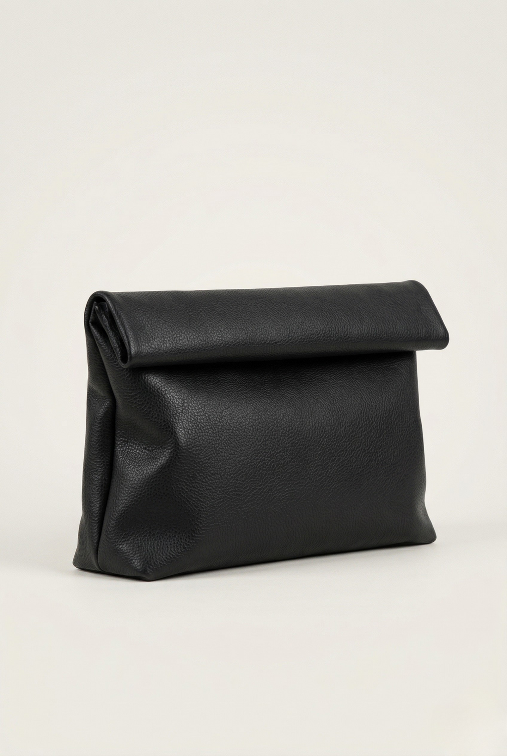 Pochette enveloppe cuir noir