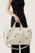 Sac à langer matelassé motif ours